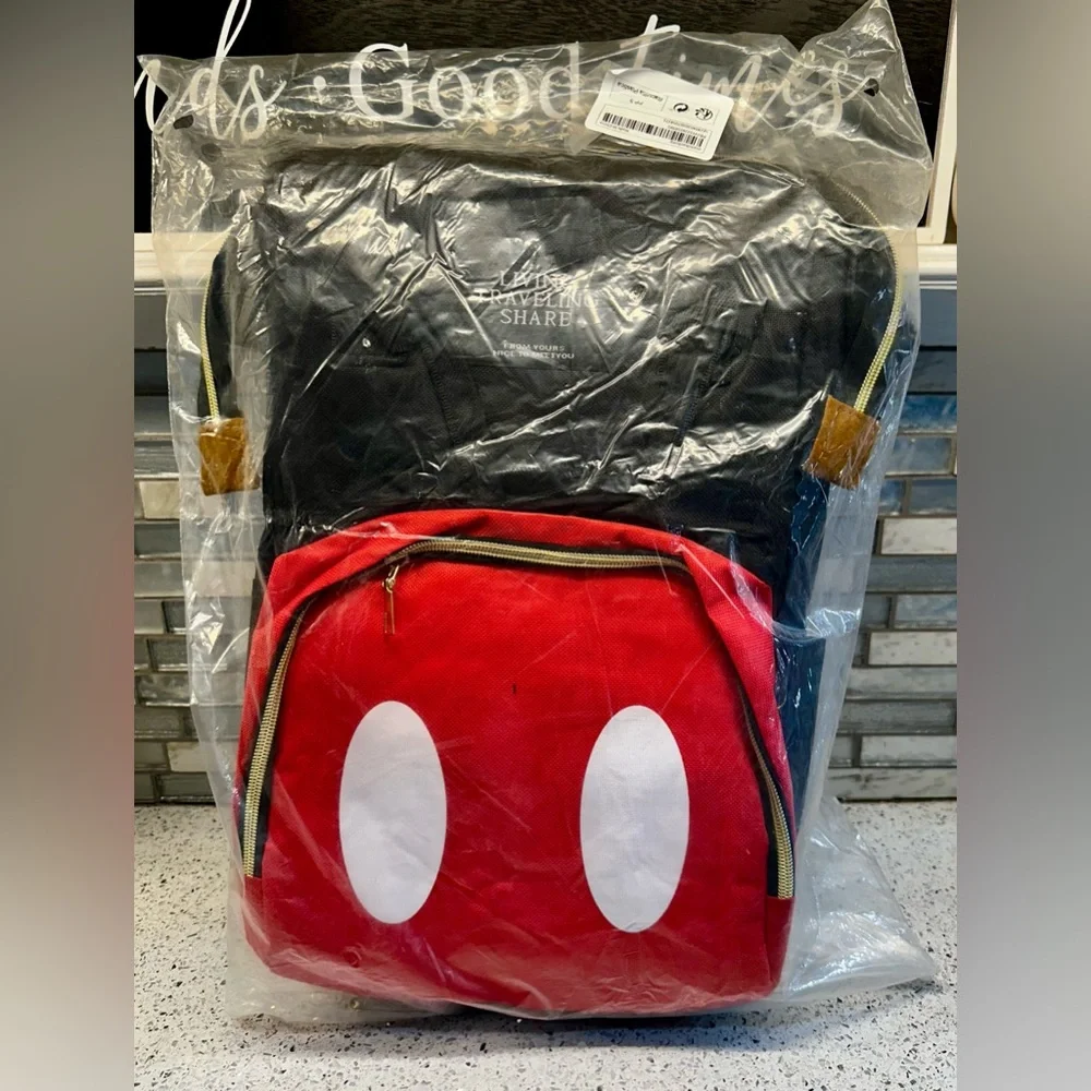 Mickey Multi-Purpose Mommy Baby Backpack Oxford Diaper Bag Disneyland Travel - Picture 6 of 6